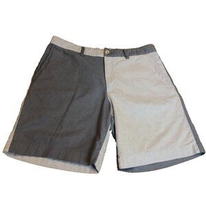 Southern Tide Chino Shorts Men's 34 Colorblock 2 Tone Blue Cotton Preppy Casual